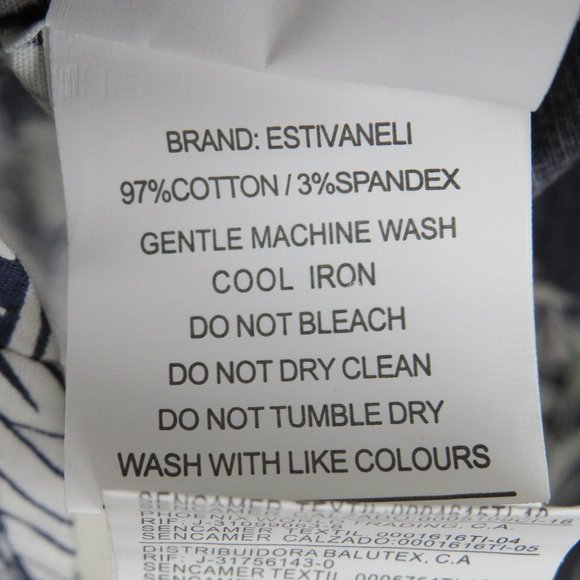 Estivaneli* Men's Long Sleeve Button Down Curved Hem Hawaiian Shirt~ Size Medium - Picture 6 of 11